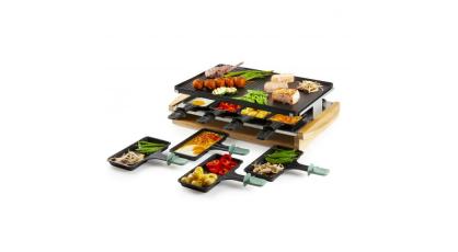 DOMO RACLETTE GRILL ZWART BAMBOO