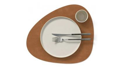 LINDDNA PLACEMAT CURVE L CORDUROY NATUUR