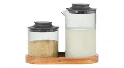 ADHOC IMPACT SUIKER-MELKPOT GLAS/ACACIA