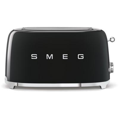 SMEG BROODROOSTER ZWART 2 SLOTS 4 SNEDEN