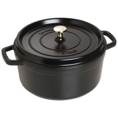 STAUB COCOTTE ROND 26CM ZWART