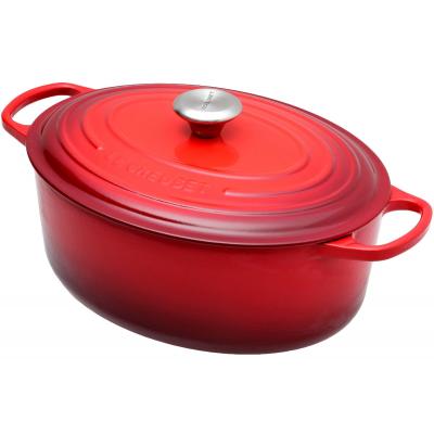 LE CREUSET STOOFPOT OVAAL 31CM ROOD