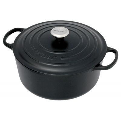 LE CREUSET STOOFPOT ROND 28CM ZWART