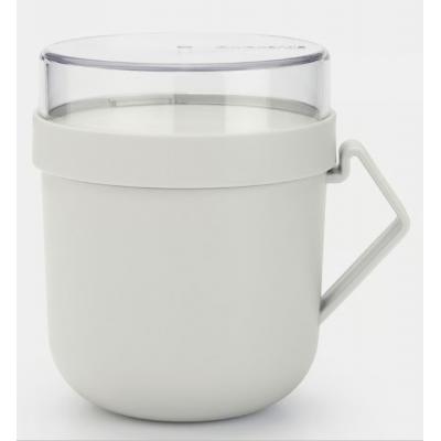 BRABANTIA MAKE&TAKE SOEPBEKER 0.6L GRIJS