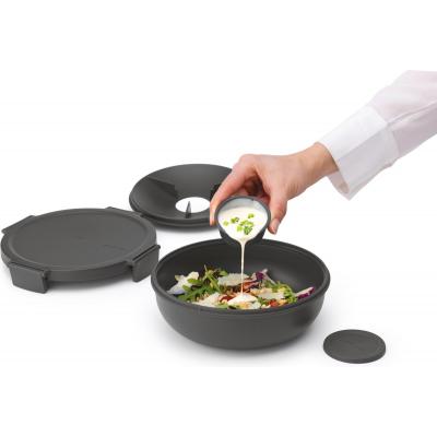 MAKE&TAKE SALADE LUNCHKOM DONKER GRIJS