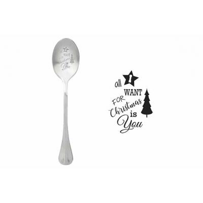 MESSAGE SPOON ALL I WANT FOR CHRISTMAS