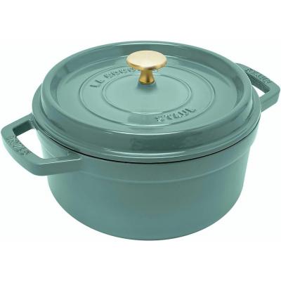 STAUB COCOTTE ROND 24 CM EUCALYPTUS