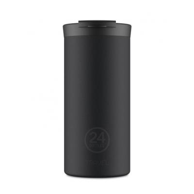 24BOTTLES TRAVEL TUMBLER MAT ZWART 0.6L