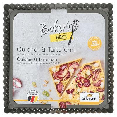 BIRKMANN TAART/QUICHEVORM 21X21CM GEPERF