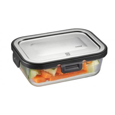 GEFU MILO BEWAARDOOS RH GLAS/INOX 400ML