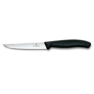 VICTORINOX STEAKMES GLAD ZWART 11CM