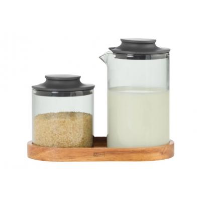 ADHOC IMPACT SUIKER-MELKPOT GLAS/ACACIA