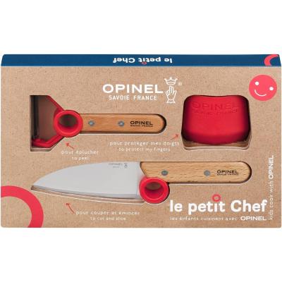 OPINEL LE PETIT CHEF SET 3-DELIG ROOD